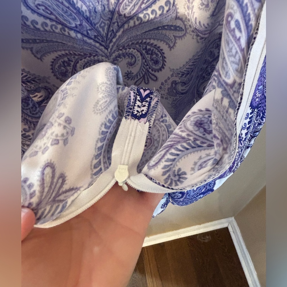 Alyx Purple white Paisley women’s dress 8 - Picture 9 of 9